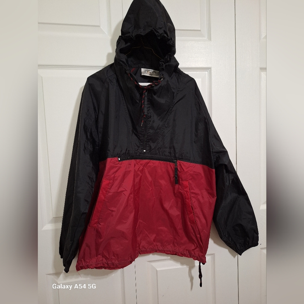 Pullover packable sport rain jacket